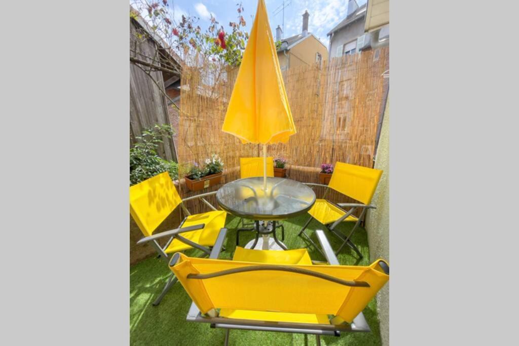 Maisonnette Le Faubourg - Centre Ville, Terrasse Et Netflix ベルフォール エクステリア 写真