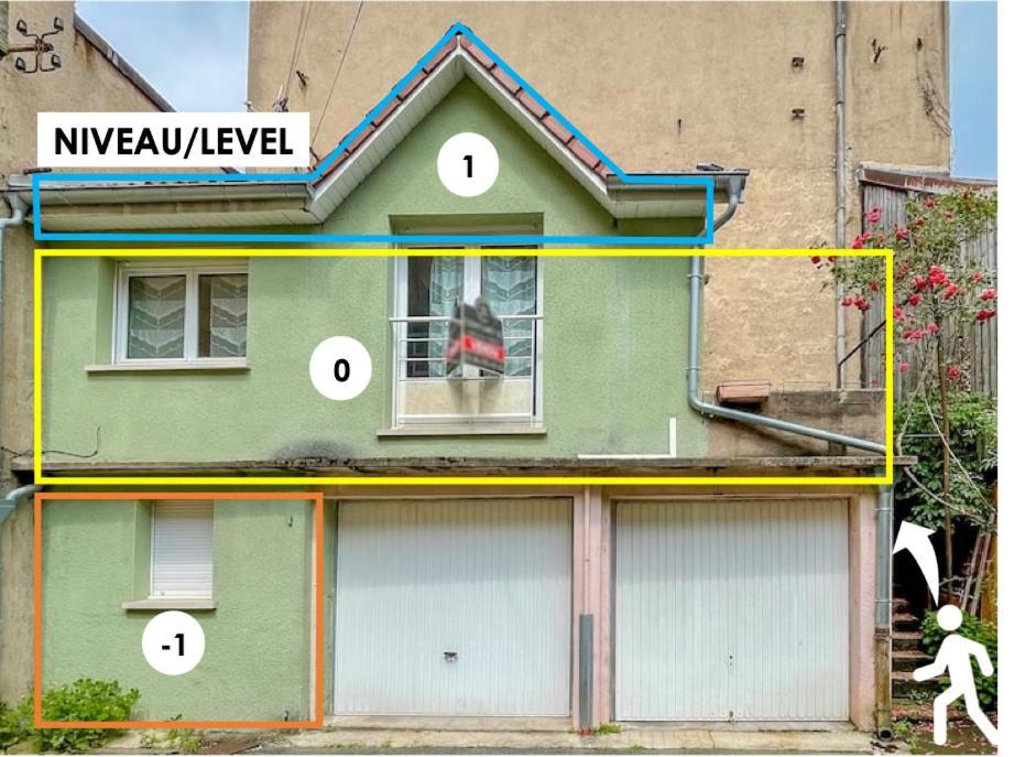 Maisonnette Le Faubourg - Centre Ville, Terrasse Et Netflix ベルフォール エクステリア 写真